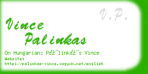 vince palinkas business card